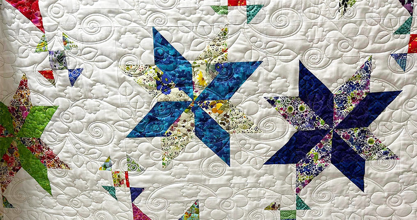 Featured Customer Quilt: Scattered Shoefly Stars