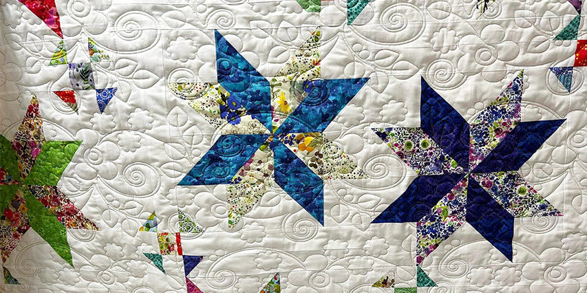 Featured Customer Quilt: Scattered Shoefly Stars