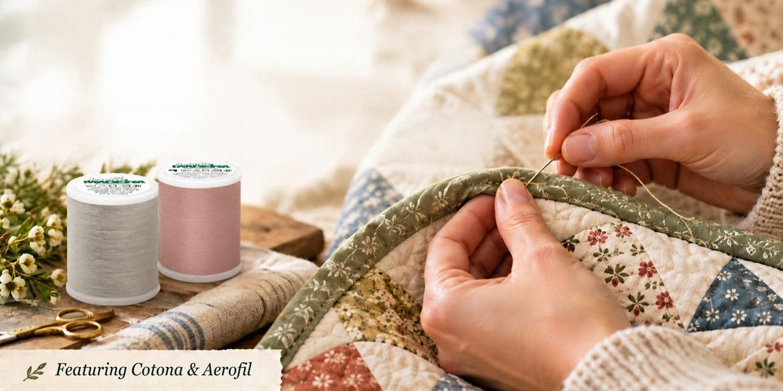 Hand-Stitching Basics: The Quilter’s Knot Stitching by Hand