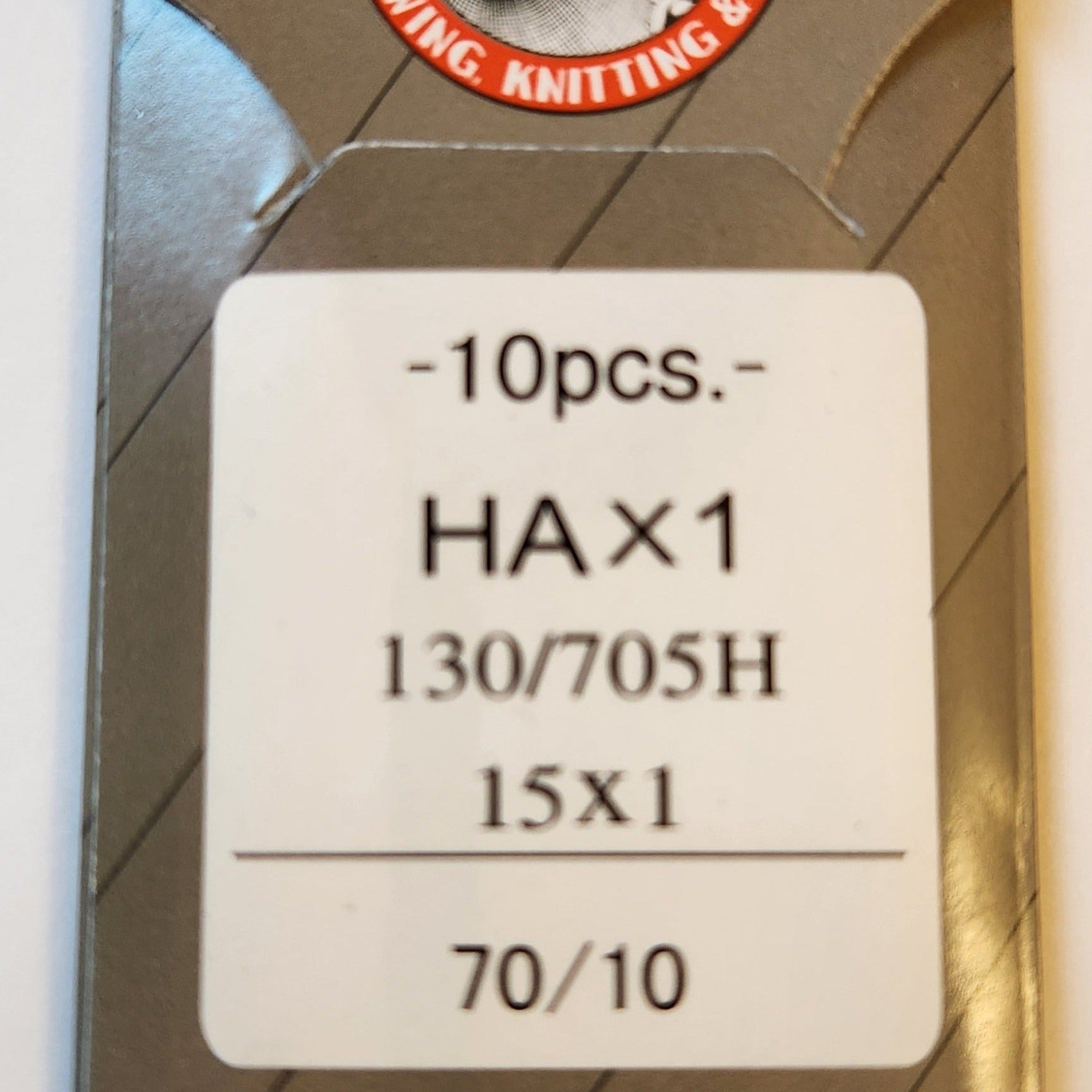 Organ 15x1 | Flat-Sided Shank | Regular Eye | Sharp Point | Home Embroidery, Sewing & Quilting Needle | Chrome | 100/bx 10/70