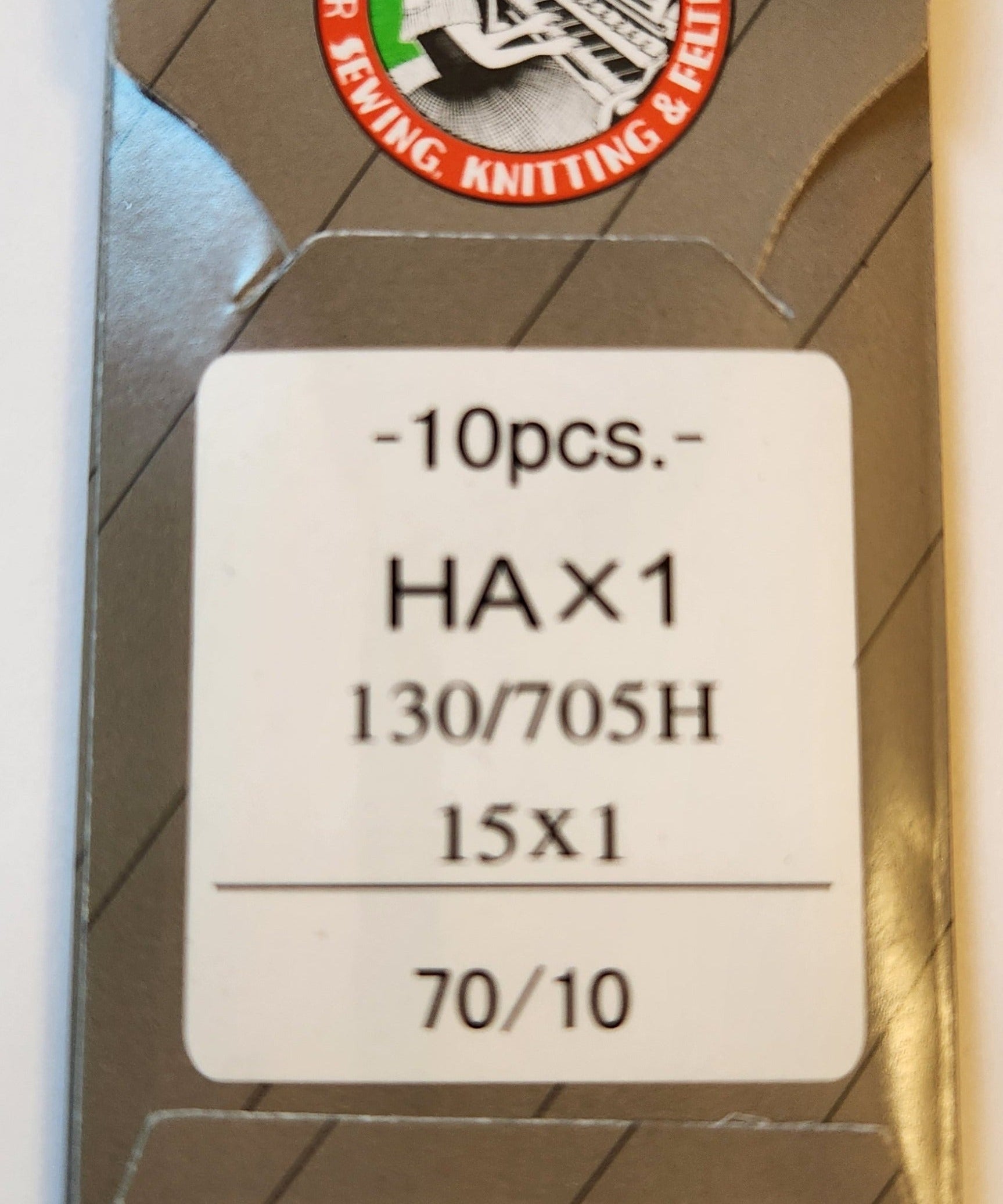 Organ 15x1 | Flat-Sided Shank | Regular Eye | Sharp Point | Home Embroidery, Sewing & Quilting Needle | Chrome | 100/bx 10/70