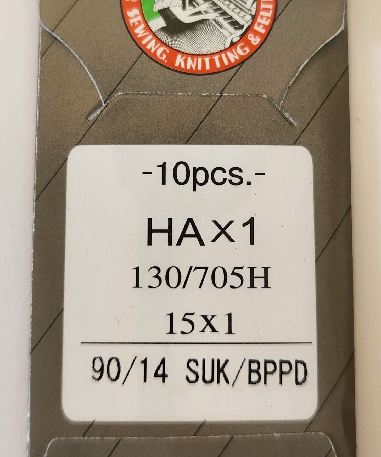 Organ 15x1BPPD | Flat-Sided Shank | Regular Eye | Ball Point | Home Embroidery, Sewing & Quilting Needle | Titanium | 100/bx 14/90