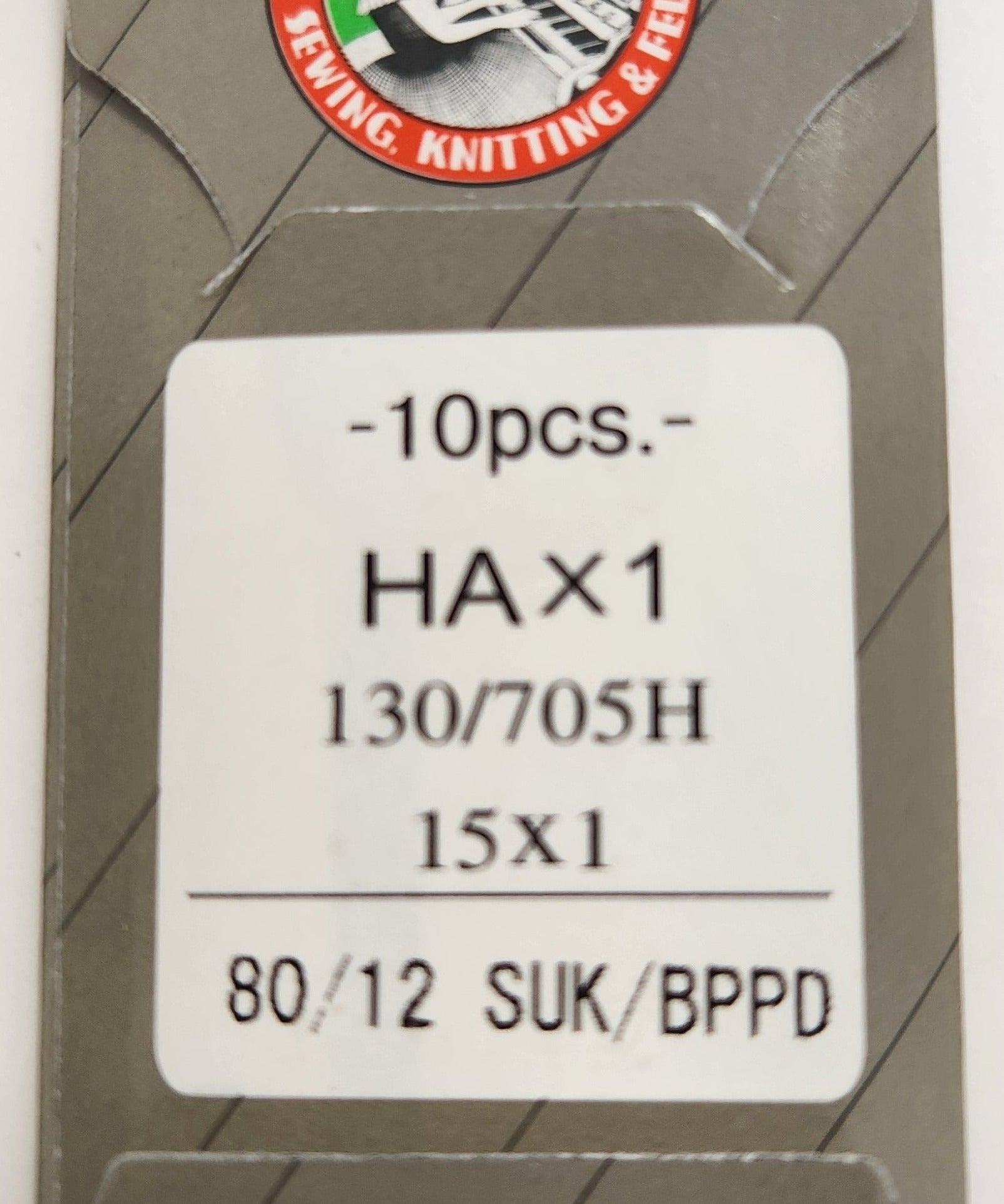 Organ 15x1BPPD | Flat-Sided Shank | Regular Eye | Ball Point | Home Embroidery, Sewing & Quilting Needle | Titanium | 100/bx 12/80