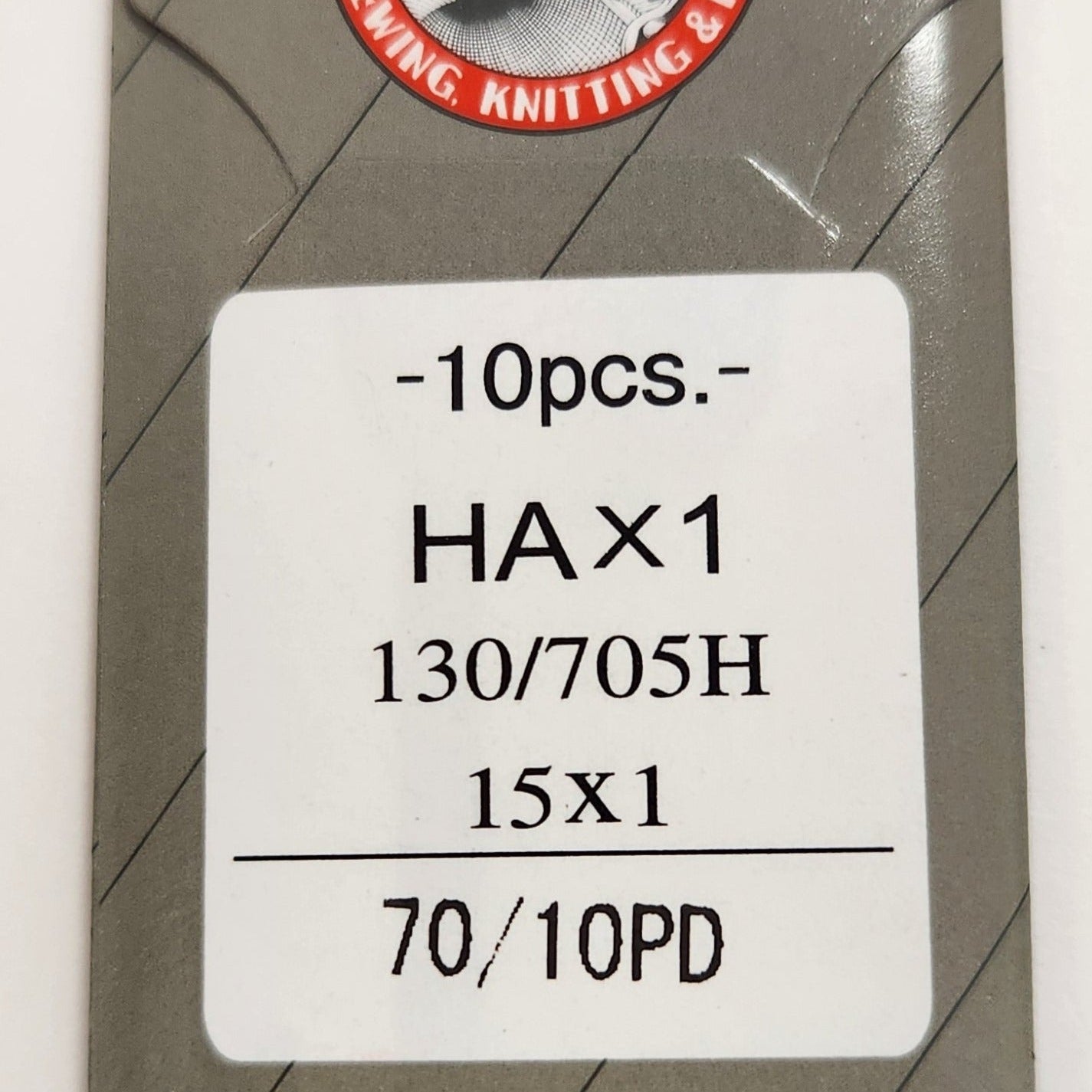 Organ 15x1PD | Flat-Sided Shank | Regular Eye | Sharp Point | Home Embroidery, Sewing & Quilting Needle | Titanium | 100/bx 10/70