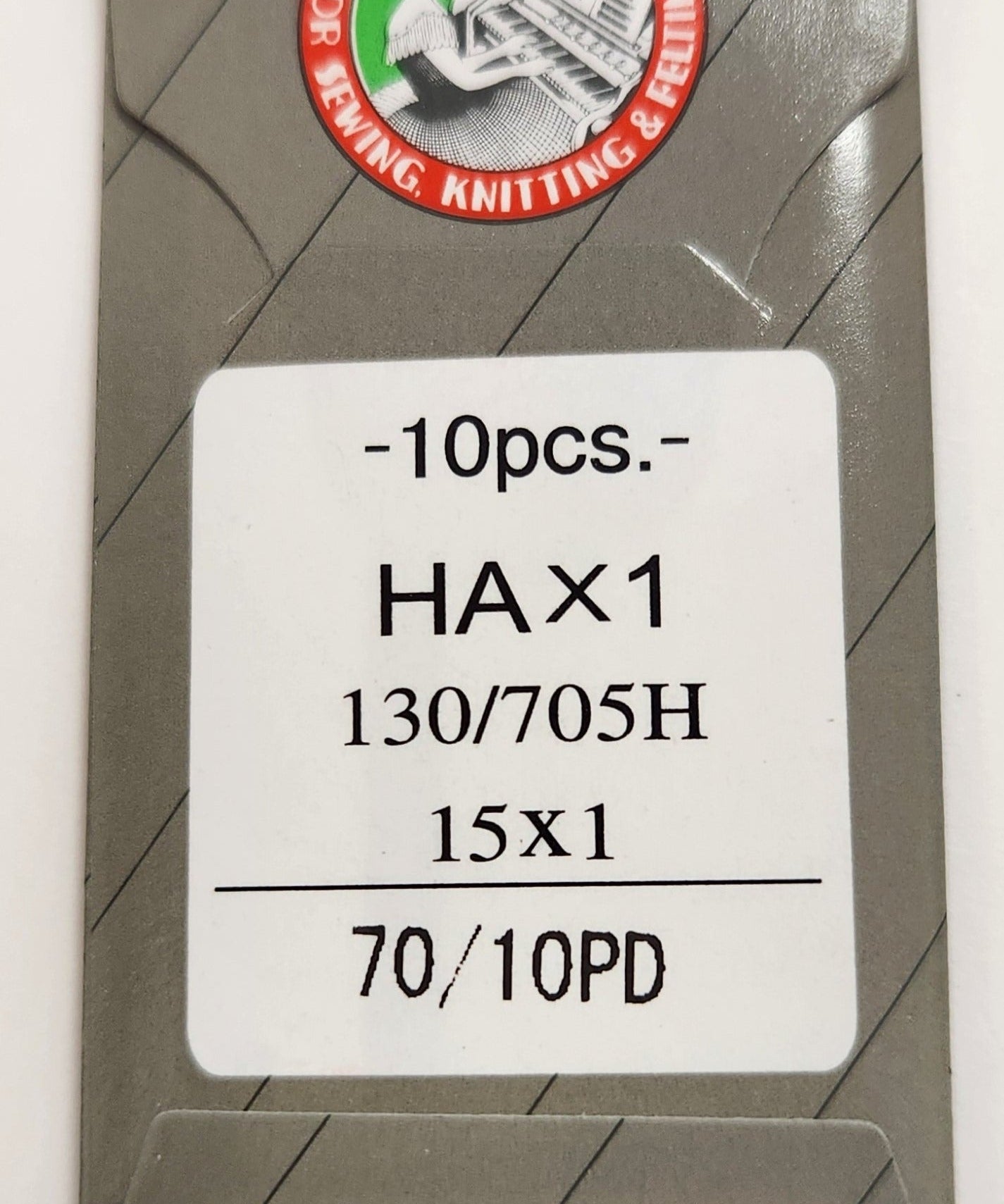 Organ 15x1PD | Flat-Sided Shank | Regular Eye | Sharp Point | Home Embroidery, Sewing & Quilting Needle | Titanium | 100/bx 10/70