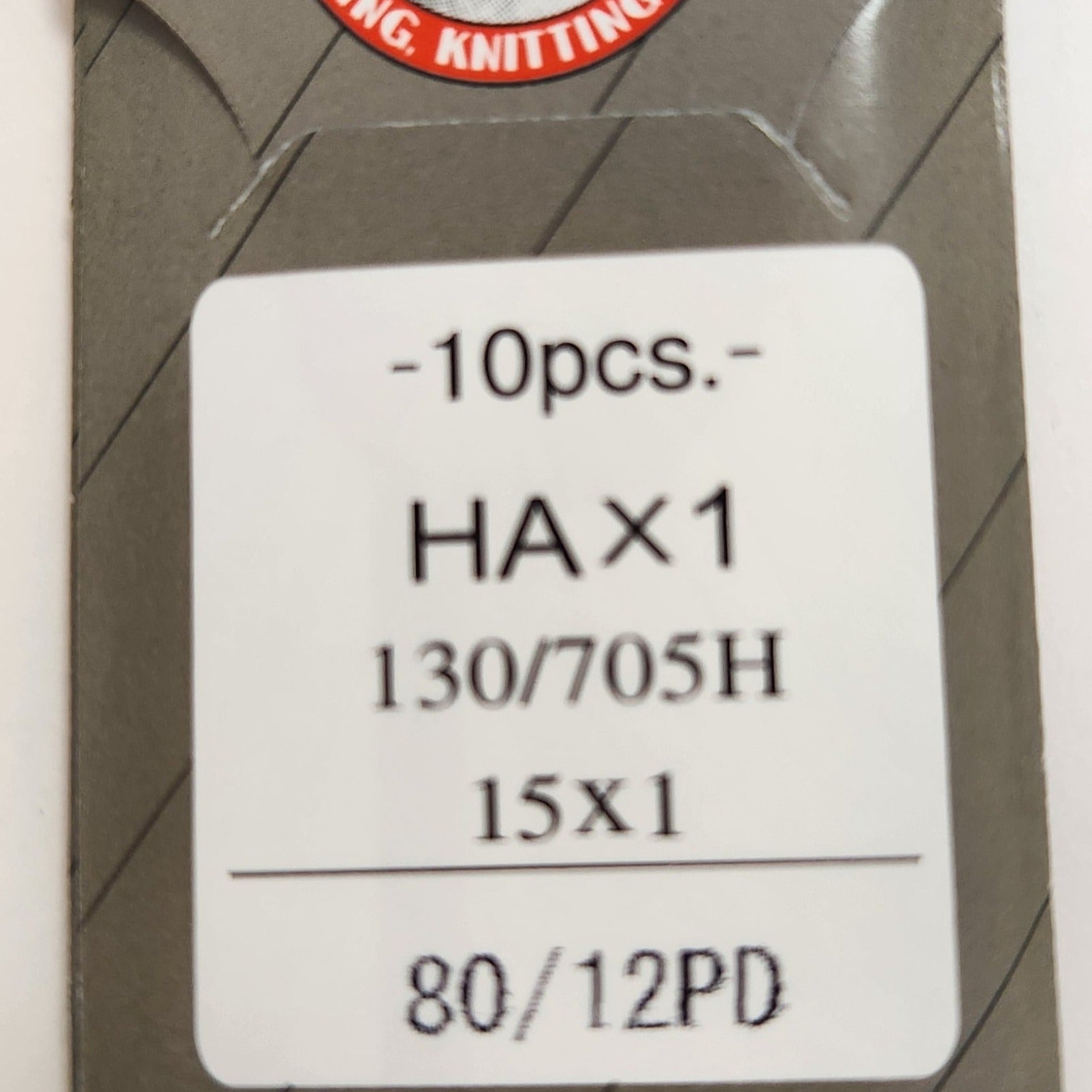 Organ 15x1PD | Flat-Sided Shank | Regular Eye | Sharp Point | Home Embroidery, Sewing & Quilting Needle | Titanium | 100/bx 12/80