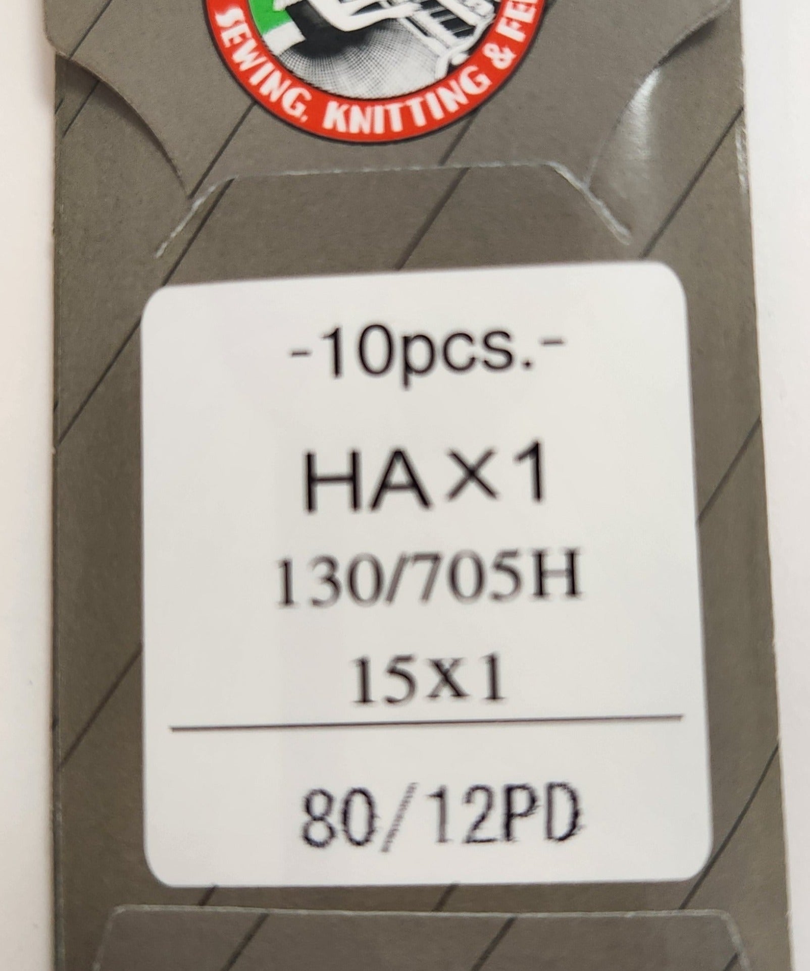 Organ 15x1PD | Flat-Sided Shank | Regular Eye | Sharp Point | Home Embroidery, Sewing & Quilting Needle | Titanium | 100/bx 12/80