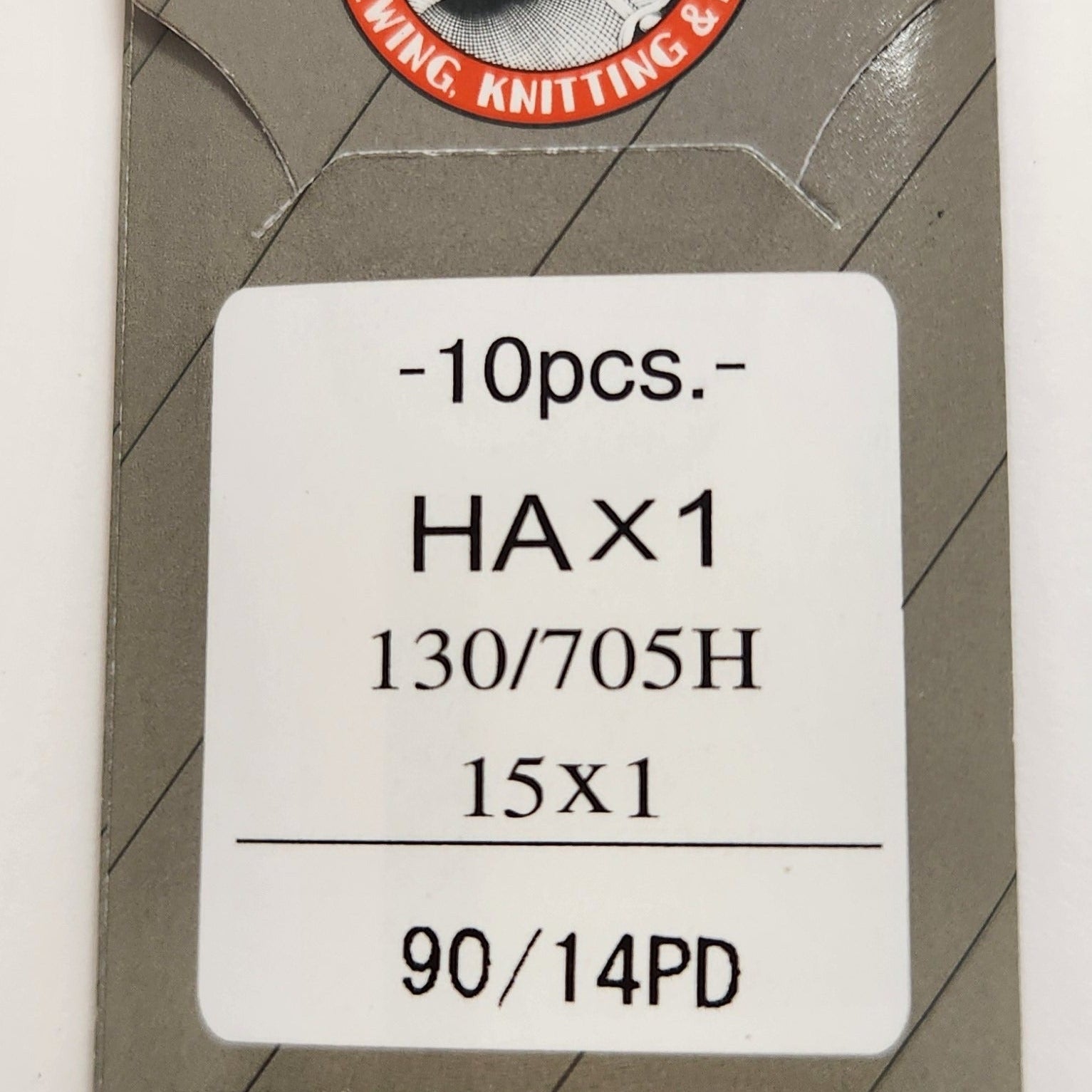 Organ 15x1PD | Flat-Sided Shank | Regular Eye | Sharp Point | Home Embroidery, Sewing & Quilting Needle | Titanium | 100/bx 14/90