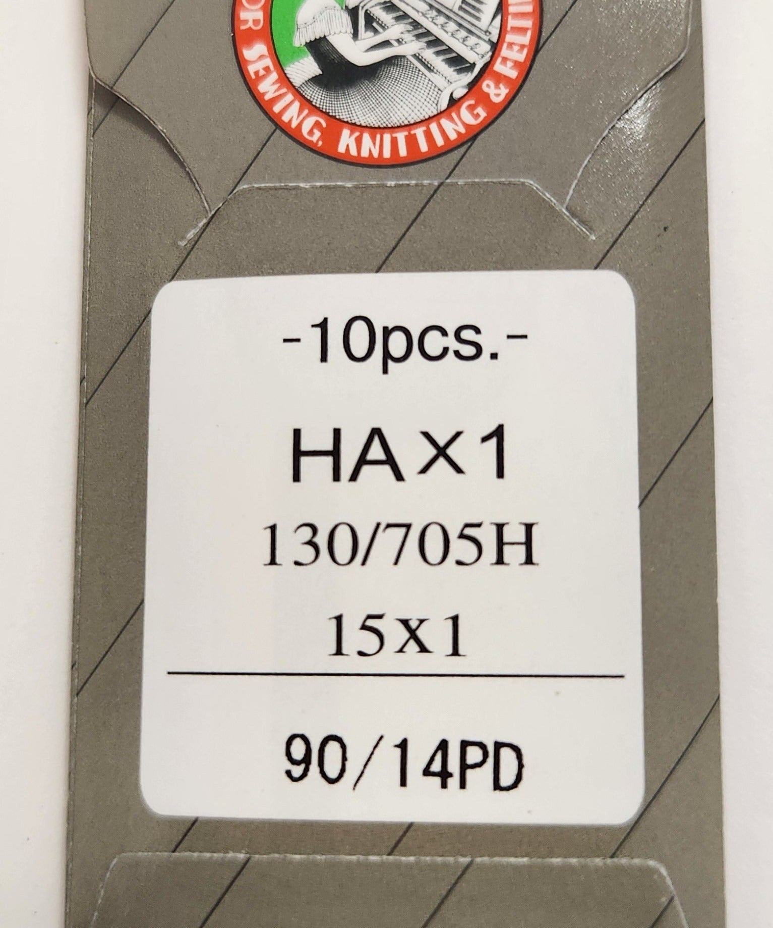 Organ 15x1PD | Flat-Sided Shank | Regular Eye | Sharp Point | Home Embroidery, Sewing & Quilting Needle | Titanium | 100/bx 14/90