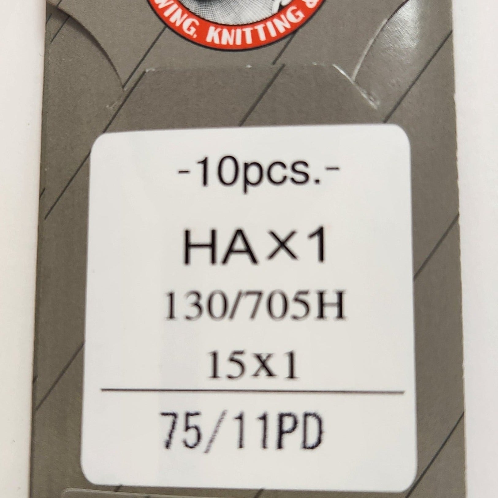 Organ 15x1PD | Flat-Sided Shank | Regular Eye | Sharp Point | Home Embroidery, Sewing & Quilting Needle | Titanium | 100/bx 11/75