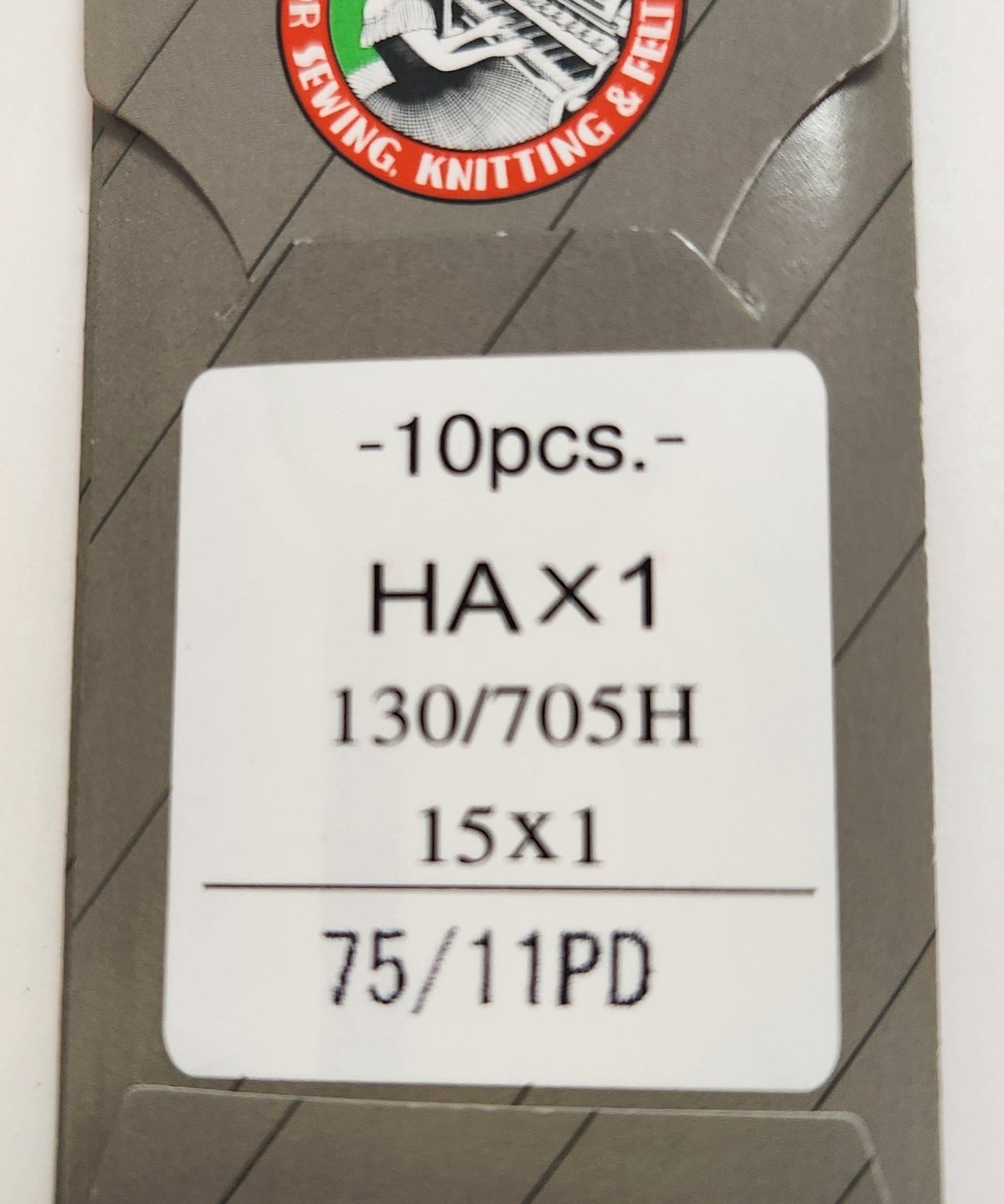 Organ 15x1PD | Flat-Sided Shank | Regular Eye | Sharp Point | Home Embroidery, Sewing & Quilting Needle | Titanium | 100/bx 11/75