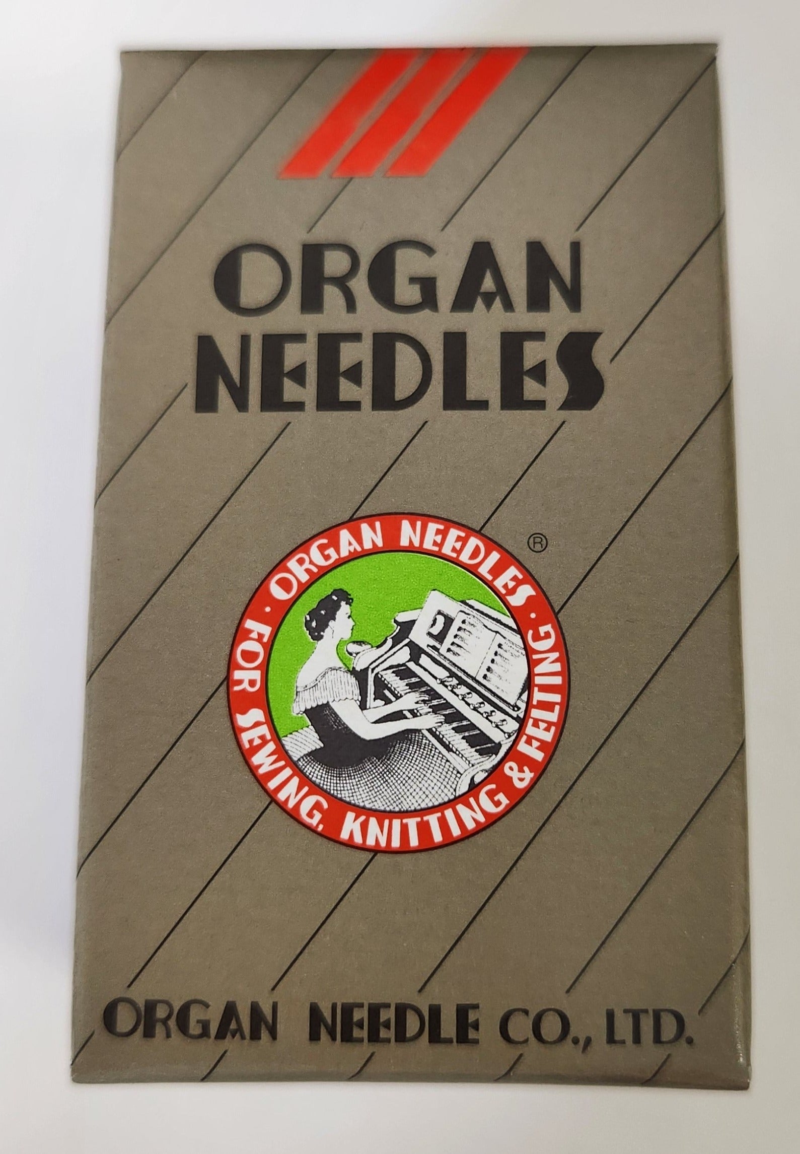 Organ 15x1SPBP | Flat-Sided Shank | Large Eye | Ball Point | Home Embroidery & Sewing Needle | For Stretchy Material | 100/bx