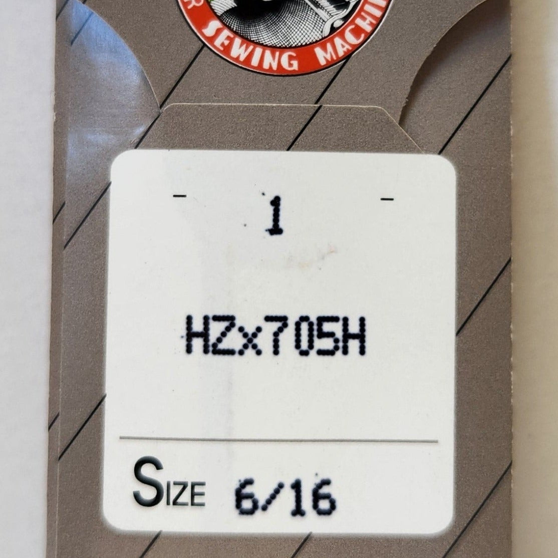 Organ HZx705H | Flat-Sided Shank | Regular Eye | Sharp Point | Home Sewing Needle | Twin-Needle | 1/pk 6/16