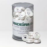 Madeira Premium Bobbins - Paper-Sided, White, L - Style, 50 Container