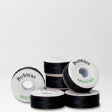 Madeira Premium Bobbins - Paper-Sided, Black, L - Style, 144 Box
