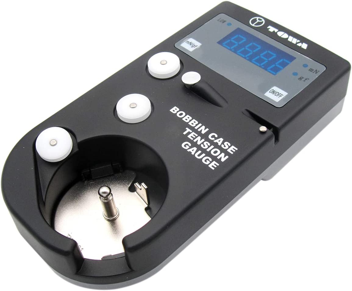 Towa™ Digital Bobbin & Thread Tension Gauge body only, precision tension meter for accurately measuring and adjusting bobbin and upper thread tension on quilting, sewing, and embroidery machines.