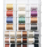 Cotona 30 - 200 & 400 Meter Assortment Box, 60 Solid Colors, 10 Variegated Colors