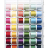 Cotona 30 - 200 & 400 Meter Assortment Box, 60 Solid Colors, 10 Variegated Colors