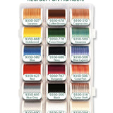 Cotona 50 – 1100-yard (1000m) Assortment Box, 12 Solid Colors, 6 Variegated Colors