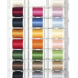 Cotona 50 – 1100-yard (1000m) Assortment Box, 42 Spools, 26 Solid Colors, 16 Variegated Colors