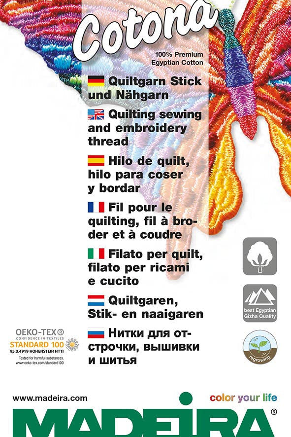 Cotona Cotton color card