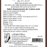 Cuppa Joe Placemat Pattern 197