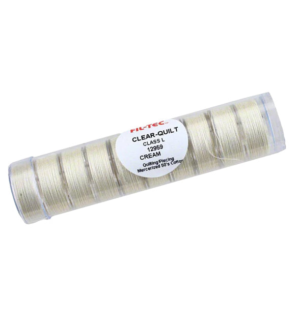 Clear-Quilt Cotton Bobbins - Tube of 10, Style L