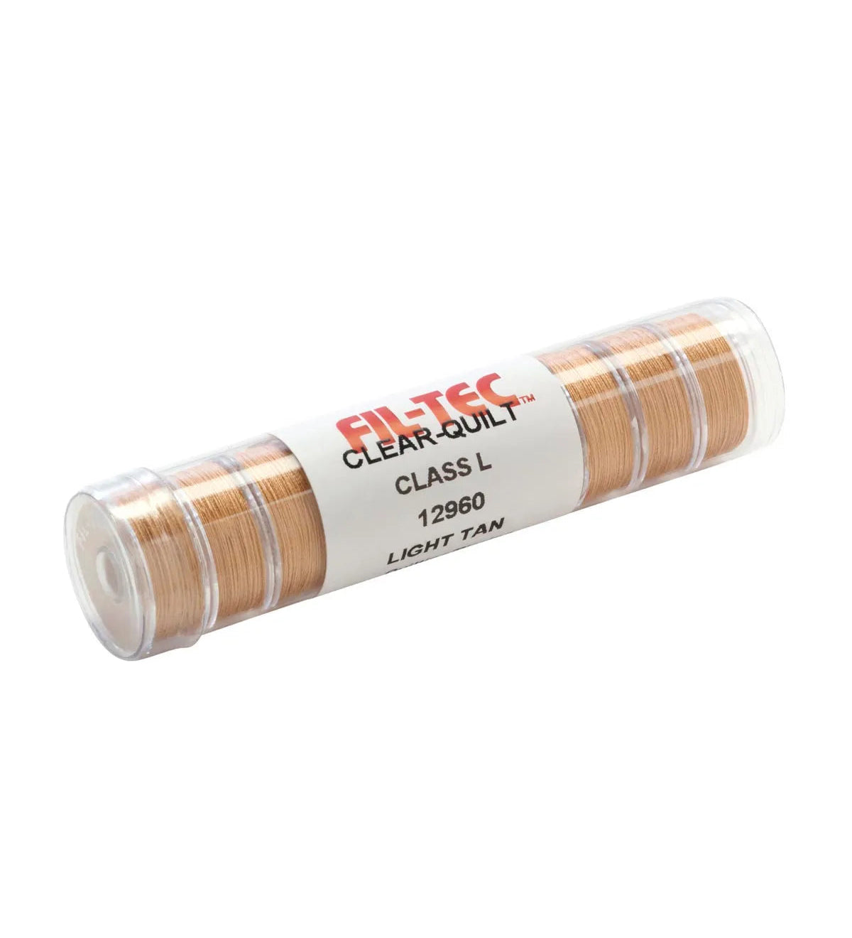 Clear-Quilt Cotton Bobbins - Tube of 10, Style L
