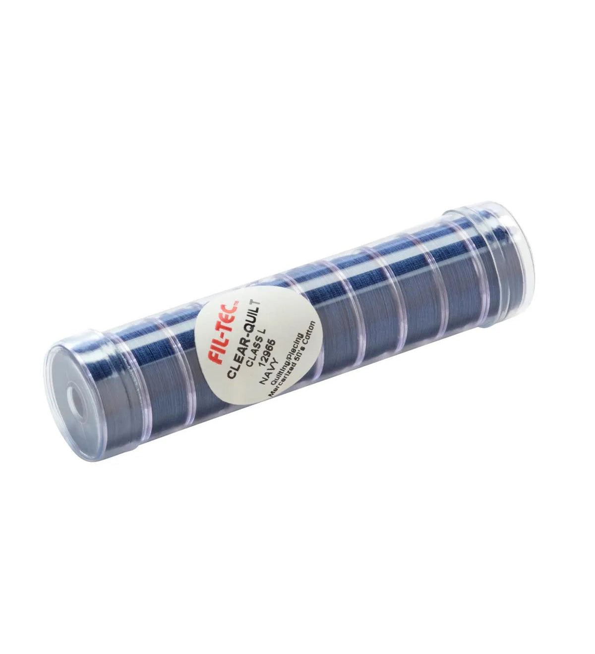 Clear-Quilt Cotton Bobbins - Tube of 10, Style L