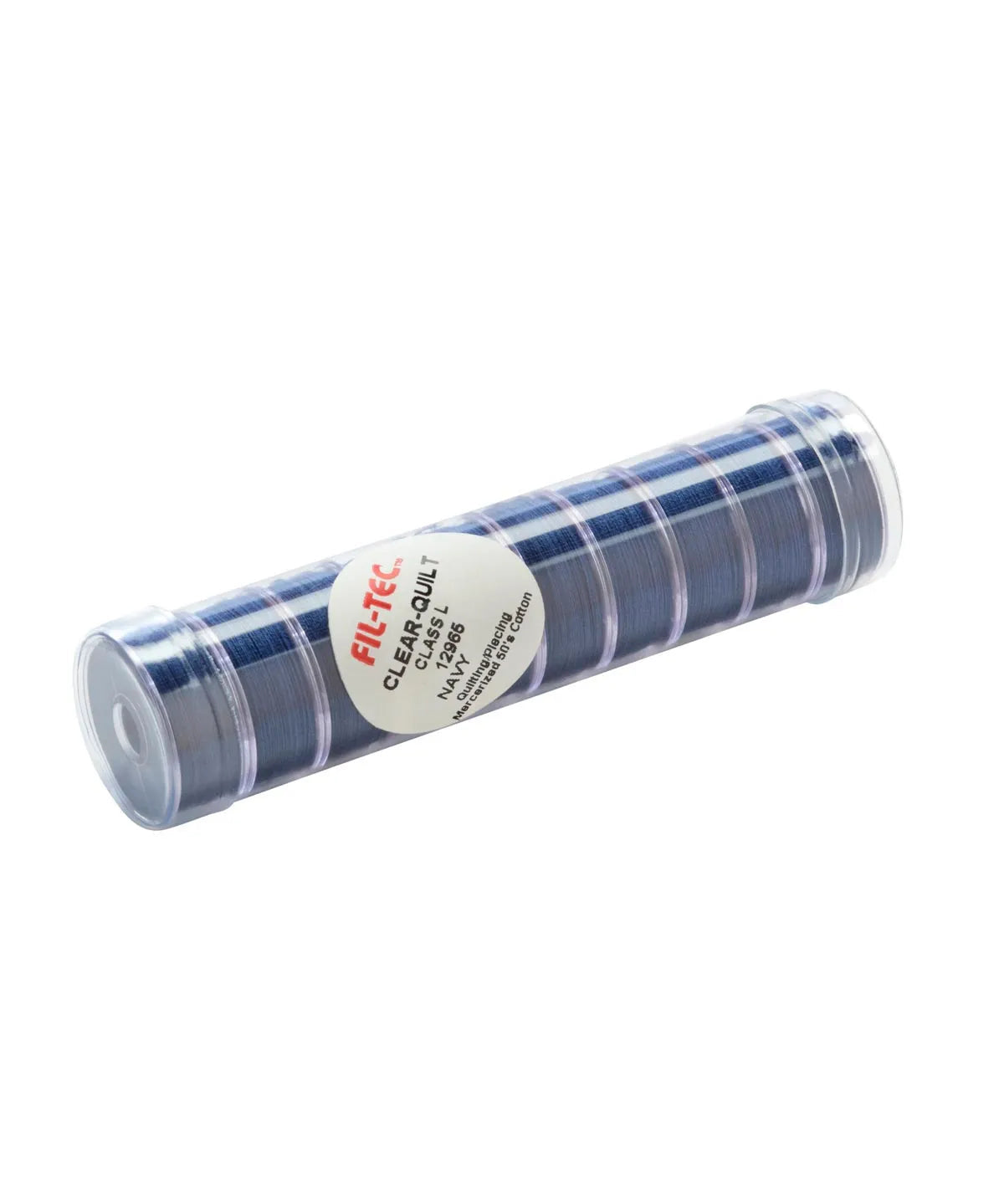 Clear-Quilt Cotton Bobbins - Tube of 10, Style L