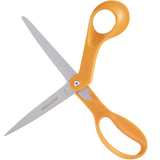 Scissors, Fiskars Classic 8" Orange Handle Bent