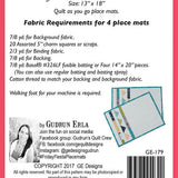 Friday Fiesta Place Mats Pattern 179