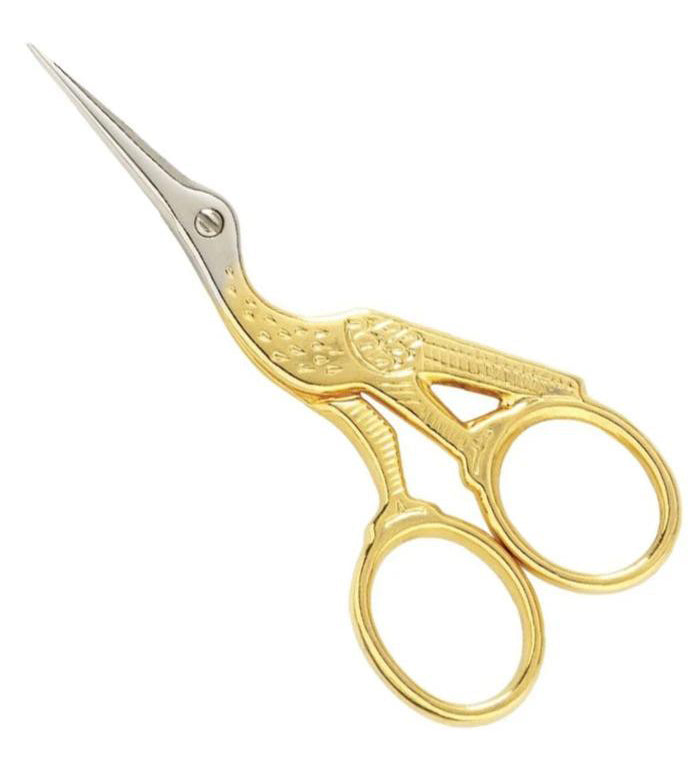 Scissors, Gingher 3½" Gold Stork