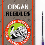 Needles - Organ HLx5BPPD - Ball Point, Heavy Duty Titanium, Flat-Sided Shank - 100/bx