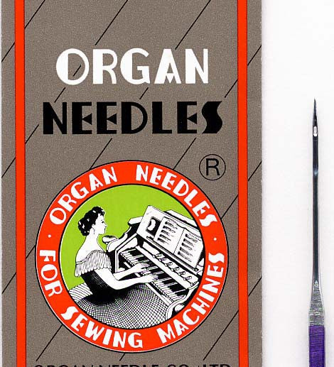 Needles - Organ HLx5BPPD - Ball Point, Heavy Duty Titanium, Flat-Sided Shank - 100/bx