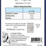 Lil' Katie - Table runner pattern 195