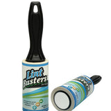 Lint Busters™ Lint Roller with strong adhesive sheets for removing lint, pet hair, dust, and debris from clothing, upholstery, and fabric surfaces.