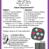 Positivity Table Runner & Topper Pattern 182