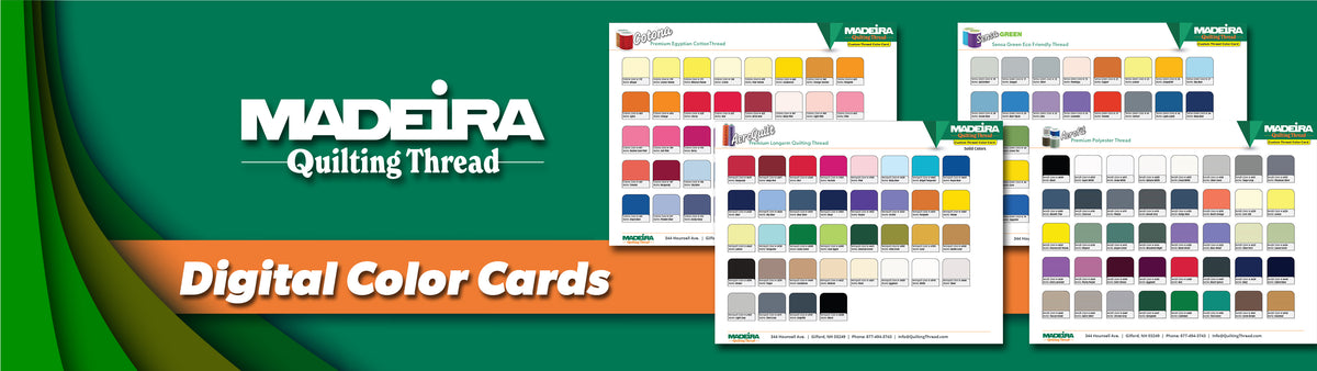 Merinda Color Code Madeira Thread Color Cards & Shade Guides – Madeira Quilting Thread