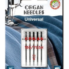 5pk Organ Universal Flat Shank Needles Blister Pack